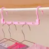 Cabide Mágico Criativo de Cinco Furos Cabide de Guarda-Roupa Varal de Secagem Cabide de Armazenamento Multifuncional Antiderrapante à Prova de Vento