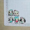 Parches populares de acrílico de dibujos animados para manualidades, pegamento de crema, pinzas para el cabello, imanes para refrigerador, llaveros, zuecos, fundas para teléfono