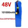 Batería Transfronteriza Nueva 48V 101Ah Paquete de Batería de Iones de Litio 18650 13 Series 3 Paralelos + Cargador