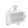 Bolsa de Lavado con Separación Seco y Húmedo Bolsa Cosmética de PVC Translúcido Mate Gran Capacidad Impermeable de Alto Nivel Bolsa de Almacenamiento y Fidelidad