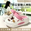 Zuecos de Oficina para Mujer 2026 Verano Transpirables de Suela Gruesa Casual Sandalias que Aumentan la Altura Sandalias de Playa Antideslizantes para Mujer