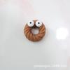 Olhos grandes artificiais biscoito creme capa de celular acessórios desenho animado grampo de cabelo linha fina sapatos buraco feito à mão acessórios faça você mesmo