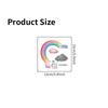 Shangyi SPL-KG24081 Pegatinas de Pared para Dormitorio Nubes Arcoíris Removibles Decoración de Interruptor Venta al por Mayor de Fábrica Pegatinas para Interruptor