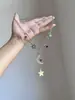 [Mito de Estrella y Luna] Nuevo Estilo de Principios de Otoño Collar con Borlas de Estrella y Luna Diseño de Nicho de Gama Alta Cadena para Clavícula Cadena para Suéter para Mujer