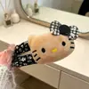 Laço de Gato Transparente Fofo Clipe Floral Tchau Tchau Clipe Lateral Feminino Clipe para Franja Doce Versátil Acessórios de Cabelo Adorno de Cabeça
