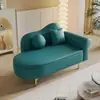 Salón de apartamento pequeño, sofá chaise longue de almacenamiento, sillón reclinable estilo europeo, dormitorio, mini tienda de ropa, área de descanso, individual, minimalista