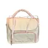 Bolsa de Cosméticos de Aparência Sofisticada para Lembrança para Mulheres, Bolsa de Higiene Pessoal Portátil de Grande Capacidade para Viagem, Bolsa de Armazenamento Bordada Fresca e Doce