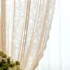Cortina Pantalla de Tela de Encaje Blanco de Alta Gama Cortina de Gasa para Boda Red de Cortina Tela para Mesa de Postres Material de Tela Lana