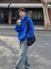 Sudadera con Capucha de Algodón Pesado para Adolescentes Hombres Primavera y Otoño Holgada de Alta Calidad Estilo Boxy Top Casual
