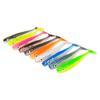 Nuevo Señuelo T-Tail Transfronterizo 65mm 2.1g 10 Colores 10 Piezas Empaquetado con T-Tail Bicolor con Ojos Cebo Blando Bicolor
