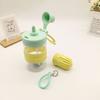 Vaso Doble para Beber en Verano, Elegante Vaso con Popote para Mujer con Infusor de Té, Plástico Simple y Portátil, Venta al por Mayor Transfronteriza