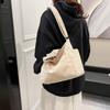 Bolso bandolera de pana nuevo, informal, sencillo, para el hombro, bolso de mano, bolso de viaje, bolso de mano para mujer, gran capacidad.