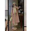 Abrigo de Lana con Botones de Cuerno de Camello para Mujer Otoño e Invierno 2025 Nuevo Estilo Pequeño Estilo Coreano Diseño de Moda Abrigo de Lana Tendencia