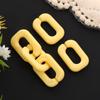 Fivela de Abertura de Corrente de Acrílico 25*17mm em Forma de U Fivela de Corrente Colorida Acessórios de Joalheria DIY Personalizados Feitos à Mão para Crianças