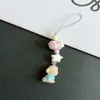 Bolsa de Cadena Colgante para Teléfono Móvil de Animales de Dibujos Animados Colgante para Unidad Flash USB Cubierta para Auriculares Joyería Colgante para AirPods para Mujeres