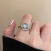 Acompañamiento Galáctico ~ Anillo de Circonita Estrella Nicho Exquisito Lujo Ligero De Aspecto Caro Dulce El Más Fácil para Combinar Anillo 2025 Nuevo Estilo
