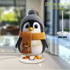 Impresión Plana Transfronteriza 2D Plano Rotación de 360 Grados Escena de Nieve Casa de Pingüinos Decoración de Escritorio Interior y Exterior Festival