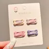 Pinza para el Cabello Rosa con Estrella para Niñas, Pinza Lateral para Flequillo, Pasador Pequeño, Accesorio para el Cabello de Bebé, Pinza Bb para el Cabello