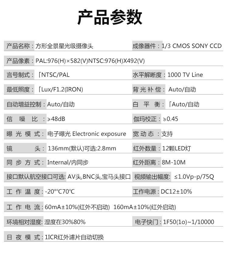 方形全景星光级摄像头_15
