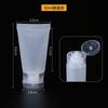 Garrafa plástica mangueira pe limpador facial creme para as mãos amostra cosmética garrafa vazia garrafa de mangueira squeeze de viagem