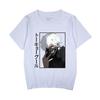 Nuevas Camisetas de Verano de Manga Corta para Hombre y Mujer, Casuales y a la Moda con Estampado de Dibujos Animados Bidimensionales de Comida de Tokio Transfronteriza