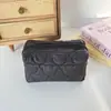 Nova Necessaire de Algodão Acolchoada Estampada, Grande Capacidade, Bolsa de Mão Portátil, Necessaire de Viagem, Bolsa de Armazenamento Multifuncional