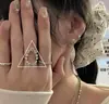 Anillos Ovalados Únicos de Alta Resistencia Tachonados con Diamantes para Mujer, Zirconia de Estilo Coreano Vintage Anillos Retro Versátiles de Lujo Ligero