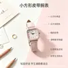 Relógio Feminino Mais Vendido no Douyin Relógio Quadrado Pequeno ins Relógio Silencioso para Prova de Estudante Pulseira de Couro Relógio de Quartzo Atacado