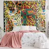 Tapiz de Pared Estilo Étnico Bohemio, Tela Decorativa de Pared Estilo Exótico, Tela de Pared para Ambiente en Casas de Huéspedes, Restaurantes y Bares