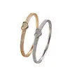 Pulsera de Zirconia en Forma de Corazón Estilo Francés, Lujo Ligero y Diseño de Nicho Exquisito, Regalo para Novia, Joyería Versátil en Forma de Corazón