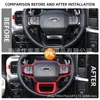 Adecuado para Ford 21-23 F150 lentejuelas para volante decoración interior del coche pegatinas de lentejuelas para modificación del volante