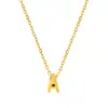 Amazon Collar de Acero Inoxidable con 26 Letras Moda Simple Doble Capa Colgante de Perlas de Arroz Collar para Uso Diario de Mujer
