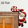 Decoración de Esquina de Marco de Puerta de Muñeco de Nieve Plano Yzm2D para el Hogar