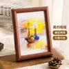 Suporte de Exibição de Porta-Retrato de Madeira 6 polegadas 7 polegadas 8 polegadas A4 Criativo em Forma de Arco Parede de Fotos Moldura Simples Moderna Decoração de Casa Atacado