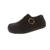 Zapatos Birkenstock Completamente Cubiertos de Venta Caliente 2026 Invierno Nuevo Fieltro de Lana Birkenstock con Forro Polar Deslizables Hebilla Felpa Piel Zapatos de Algodón