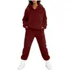 Amazon 2025 Novo Conjunto de Duas Peças Europeu e Americano Transfronteiriço Feminino com Mangas Longas Casual Pulôver Top Curto e Calça de Pernas Largas