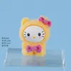 Nuevos adornos pequeños creativos y modernos de Sanrio flocado del fabricante, figuras lindas de resina, accesorios para llavero de micro paisajismo al por mayor