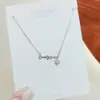 2026 Nuevo Color-Preservante Extra Largo Collar al por Mayor Nicho Versátil Hoja Mariposa Ángel Colgante Cadena Clavícula Joyería para Mujeres