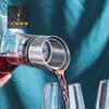 Decantador Creativo de Cascada de Montaña, Dispensador de Vino de Vidrio de Cristal Transparente, Jarra de Vino con Filtrado Rápido, Set de Vino Iceberg