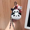 Llavero de Panda de Peluche Lindo Colgante de Muñeca de Dibujos Animados para Mochila Escolar Colgante de Oso Cultural y Creativo Puesto de Pequeños Artículos