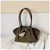 Bolso de Mano Retro de Moda Nuevo Otoño/Invierno 2026 Bolso Tote de Hombro Plegado de Nicho Coreano para Mujer con un Toque de Alta Gama