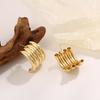 Nicho de Suministro Transfronterizo Verano Aretes Geométricos de Alta Gama Simples y Elegantes Versátiles Elegantes Populares Aretes para Mujeres