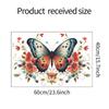 Nuevos fun-e34 flor mariposa pintada dormitorio sala de estar pasillo embellecimiento del hogar pegatinas de pared al por mayor autoadhesivas