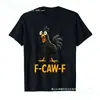 Camisetas divertidas para adultos con meme de gallo F-Caw-F Chicken Humor Adulto para
