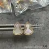 Brincos de Abóbora Qilin, Banhados a Ouro 18k, Prata Pura, com Madrepérola Branca e Ágata Vermelho-Violeta, Brincos Pendentes Qilin