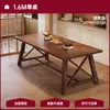 Mesa de Comedor Nórdica de Madera Maciza, Moderna y Sencilla, Adecuada para Sala de Estar y Comedor, Rectangular, Multifuncional, Juego de Mesa y Sillas de Comedor de Alta Gama