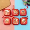Nuevo monedero de hojalata cuadrado de dibujos animados con cremallera bolsa regalo para niños caja organizadora de monedas y cables de datos venta al por mayor
