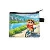 Nuevo Monedero de Crayon Shin-chan Bolsa de Monedas con Cremallera de Dibujos Animados Linda Bolsa Pequeña de Almacenamiento para Estudiantes Venta al por Mayor