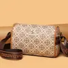 2025 Bolso Cruzado de Hombro Tipo Almohada Estampado Bolso para Madres Diseño de Nicho Bolso Retro Versátil Resistente al Desgaste Bolso Clásico para Mujer