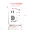 Béquer de Vidro Espessado Resistente a Altas Temperaturas Vidro Borossilicato 5ml-5000ml Béquer Equipamento de Ensino para Laboratório Escolar